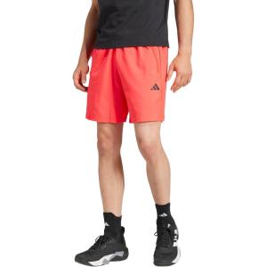 adidas Men’s Train Essentials Woven Shorts(Lucid Red/Black)