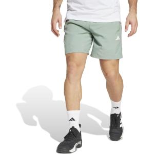 adidas Men’s Train Essentials Woven Shorts(Silver Green/White)