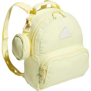 adidas Mini Backpack for Women – Small Bag for Travel, Gym, Festival & More, Black/White, One Size(Almost Yellow)