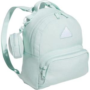 adidas Mini Backpack for Women – Small Bag for Travel, Gym, Festival & More, Black/White, One Size(Halo Mint Green)