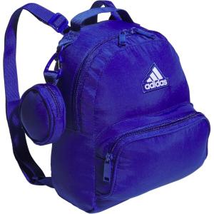 adidas Mini Backpack for Women – Small Bag for Travel, Gym, Festival & More, Black/White, One Size(Semi Lucid Blue)