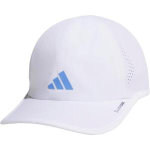 adidas Unisex-Adult Superlite Hat – Lightweight Athletic Cap for Boys & Girls(White/Blue Fusion)