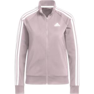 adidas Women’s Essentials Warm-Up Slim 3-Stripes Track Jacket(Preloved Fig)