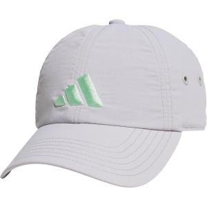 adidas Women’s Influencer 3 Relaxed Strapback Adjustable Fit Hat(Grey Two/Semi Green Spark)