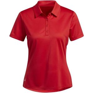 adidas Women’s Performance Primegreen Golf Polo Shirt(Collegiate Red)