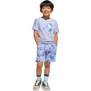 adidas boys Disney Lilo and Stitch T-shirt Set(Violet Tone/Light Purple)