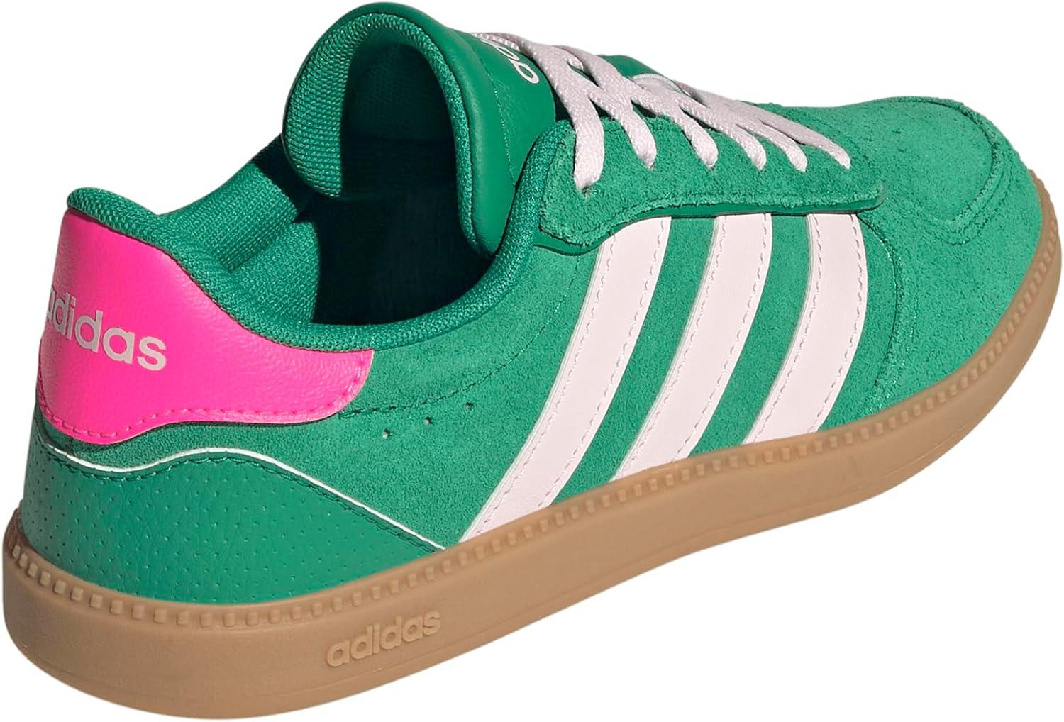 imageadidas Kids Breaknet Sleek ShoesCourt GreenClear PinkLucid Pink