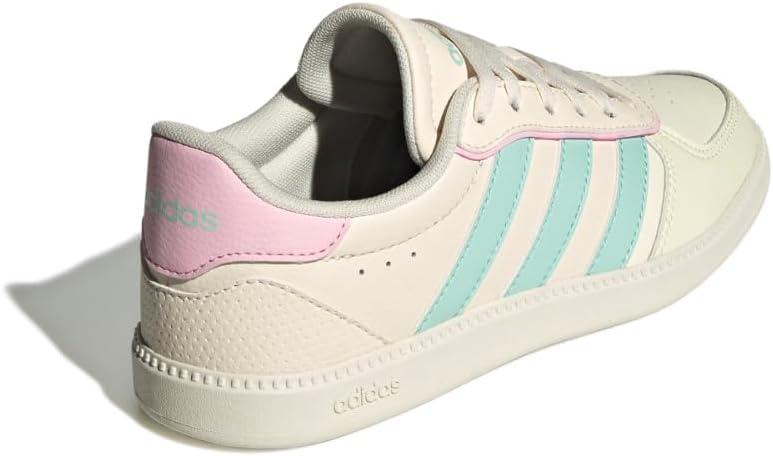imageadidas Kids Breaknet Sleek ShoesOff WhiteSemi Flash AquaClear Pink