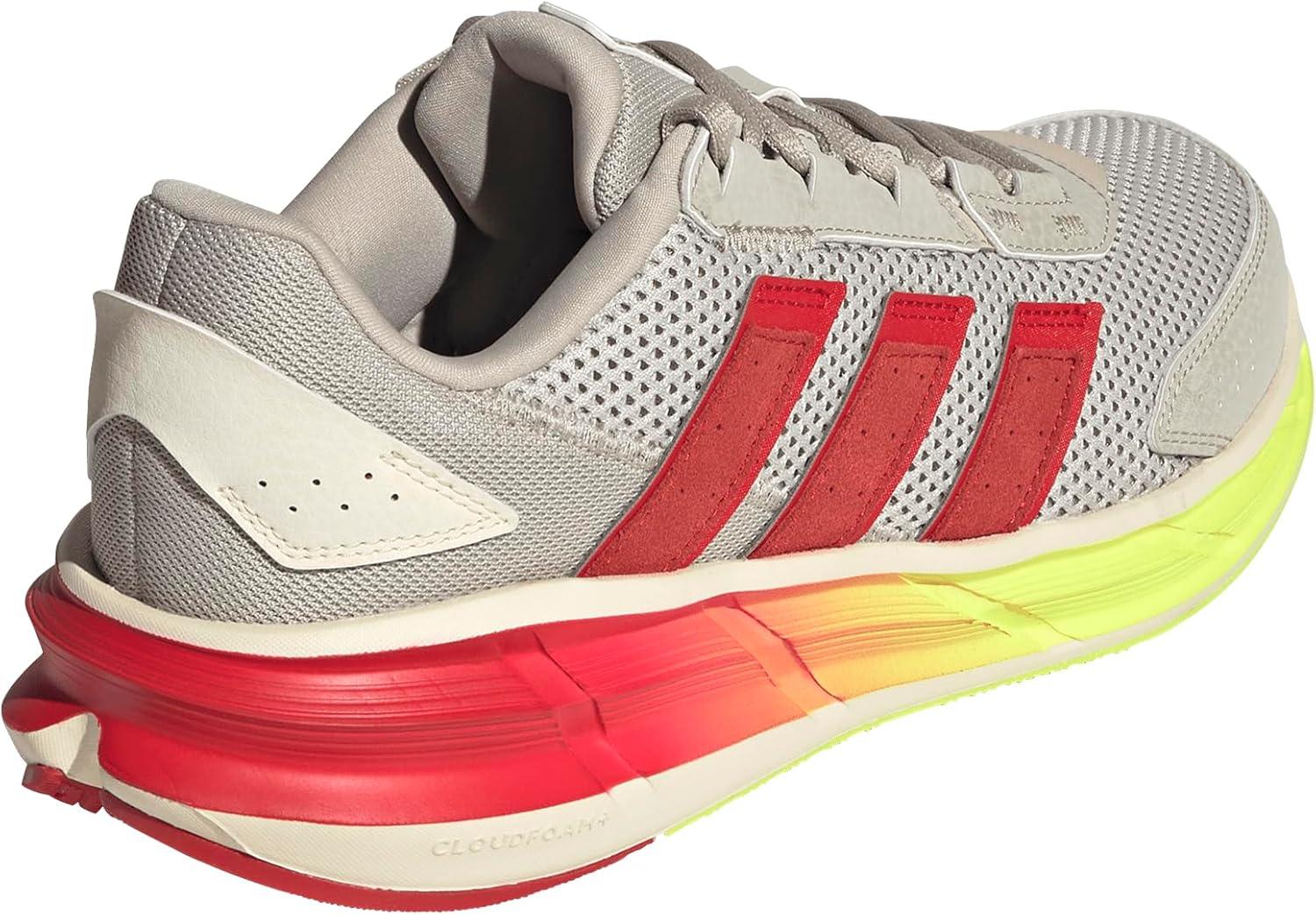imageadidas Mens Astrastar SneakerWonder AluminaBetter ScarletLucid Lemon