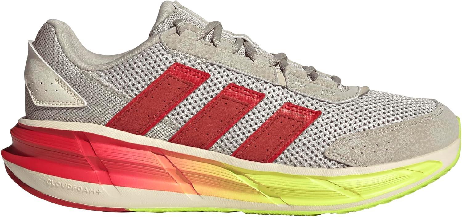 imageadidas Mens Astrastar SneakerWonder AluminaBetter ScarletLucid Lemon