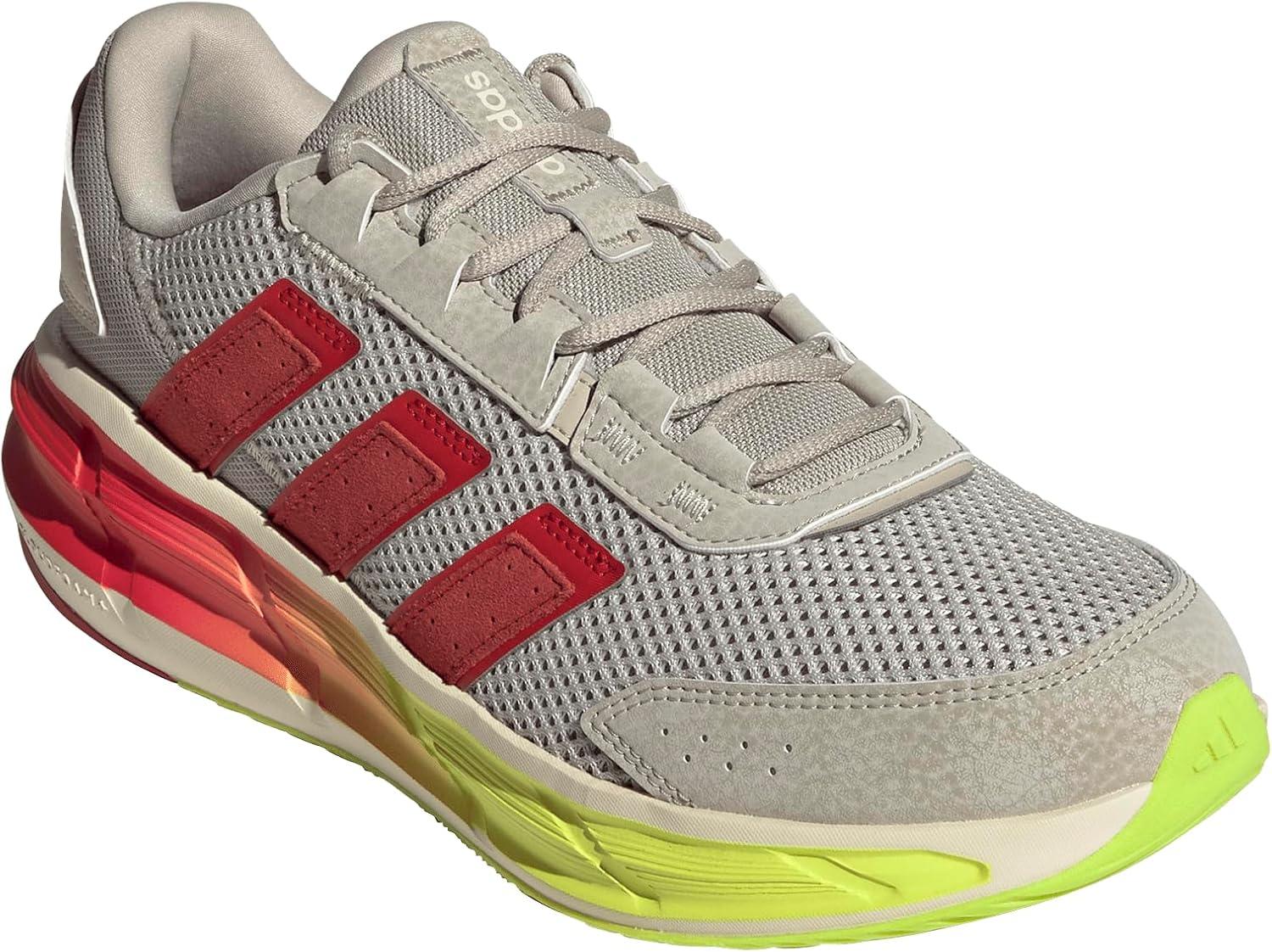 imageadidas Mens Astrastar SneakerWonder AluminaBetter ScarletLucid Lemon
