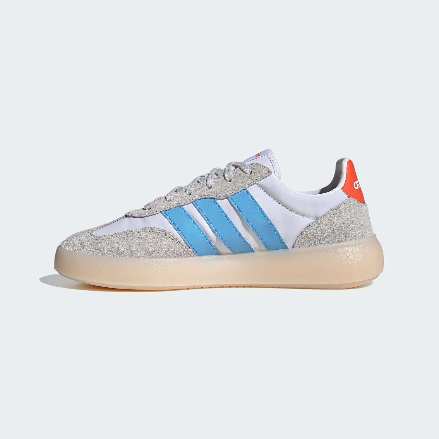 imageadidas Mens Barreda Decode ShoesCloud White Semi Blue Burst Semi Impact Orange