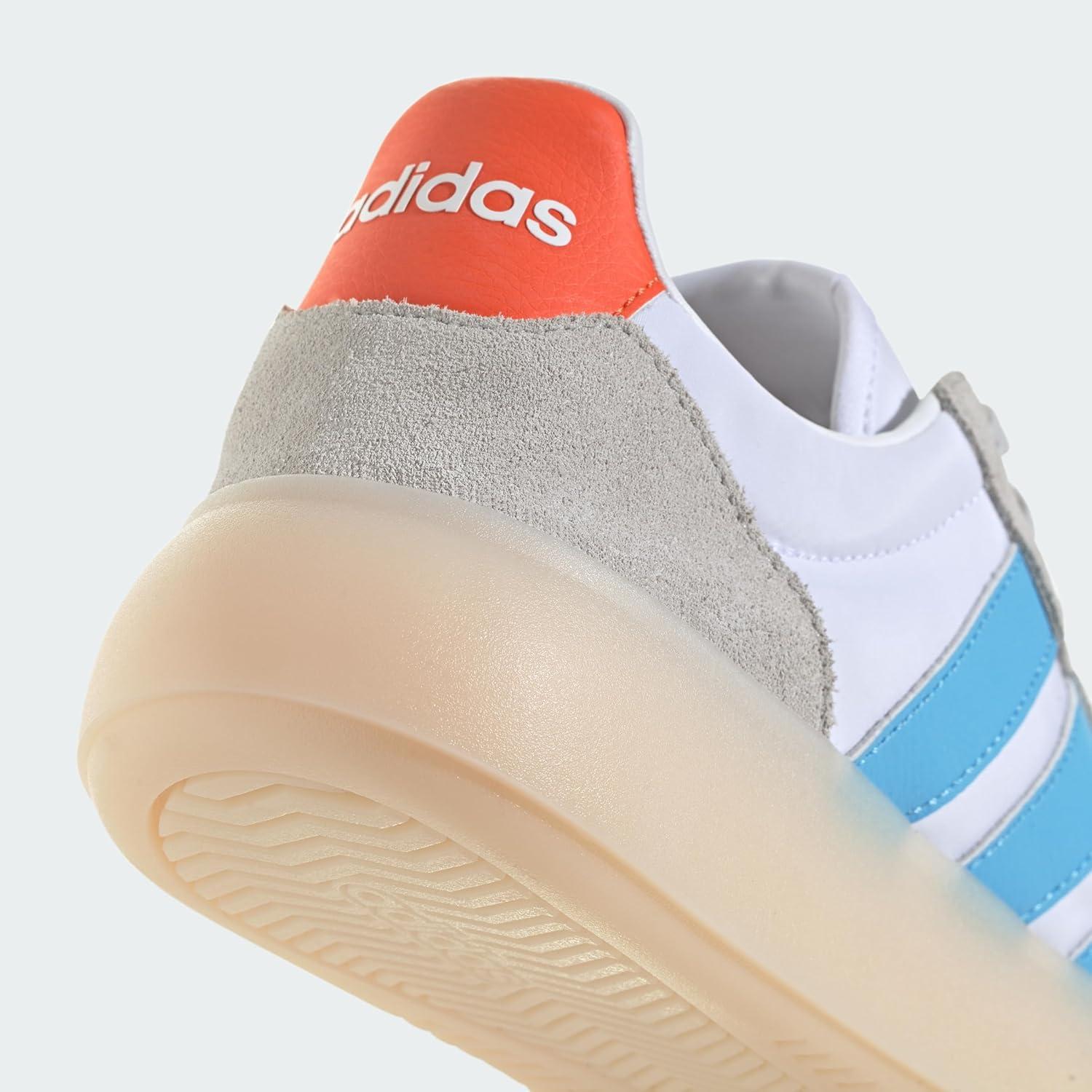 imageadidas Mens Barreda Decode ShoesCloud White Semi Blue Burst Semi Impact Orange