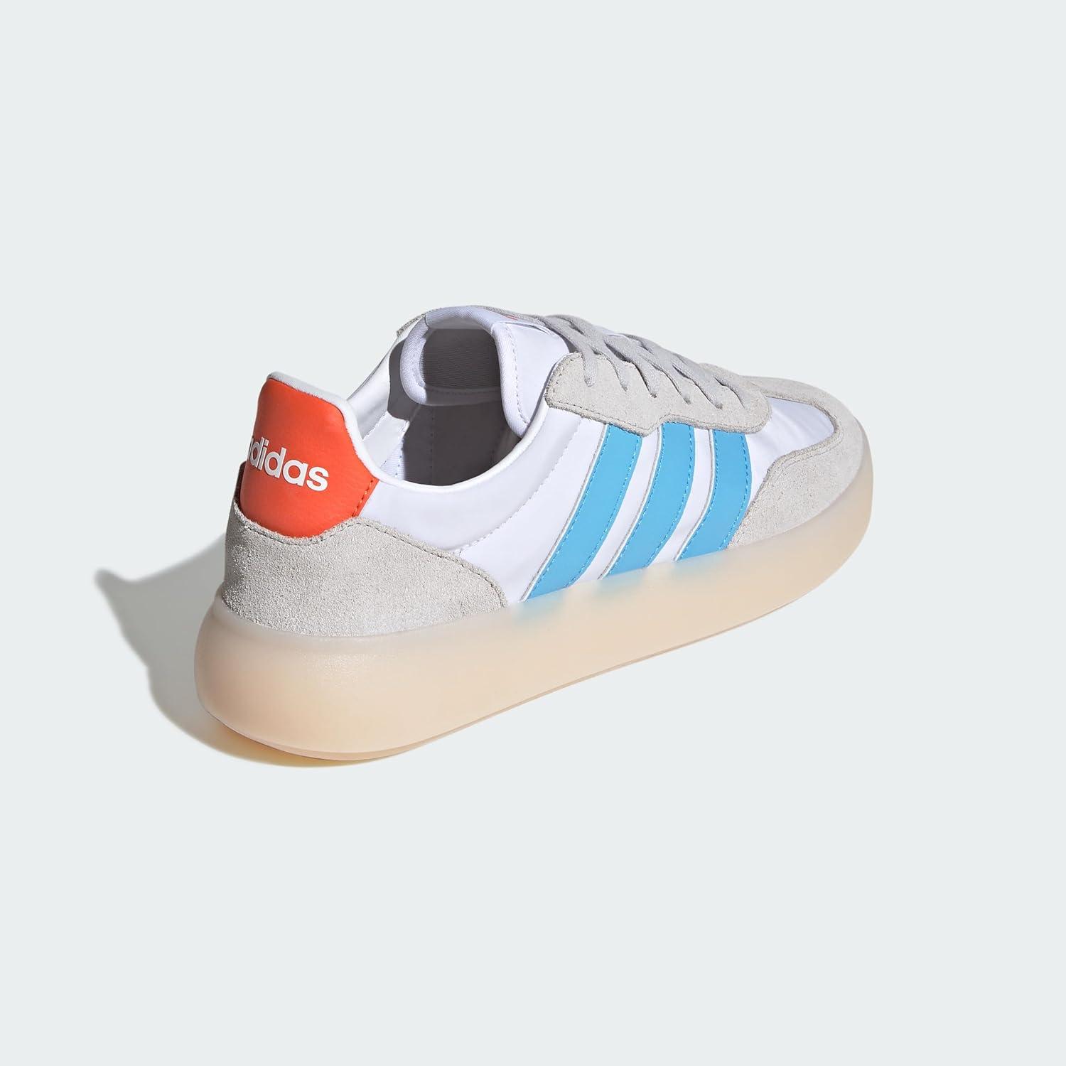 imageadidas Mens Barreda Decode ShoesCloud White Semi Blue Burst Semi Impact Orange
