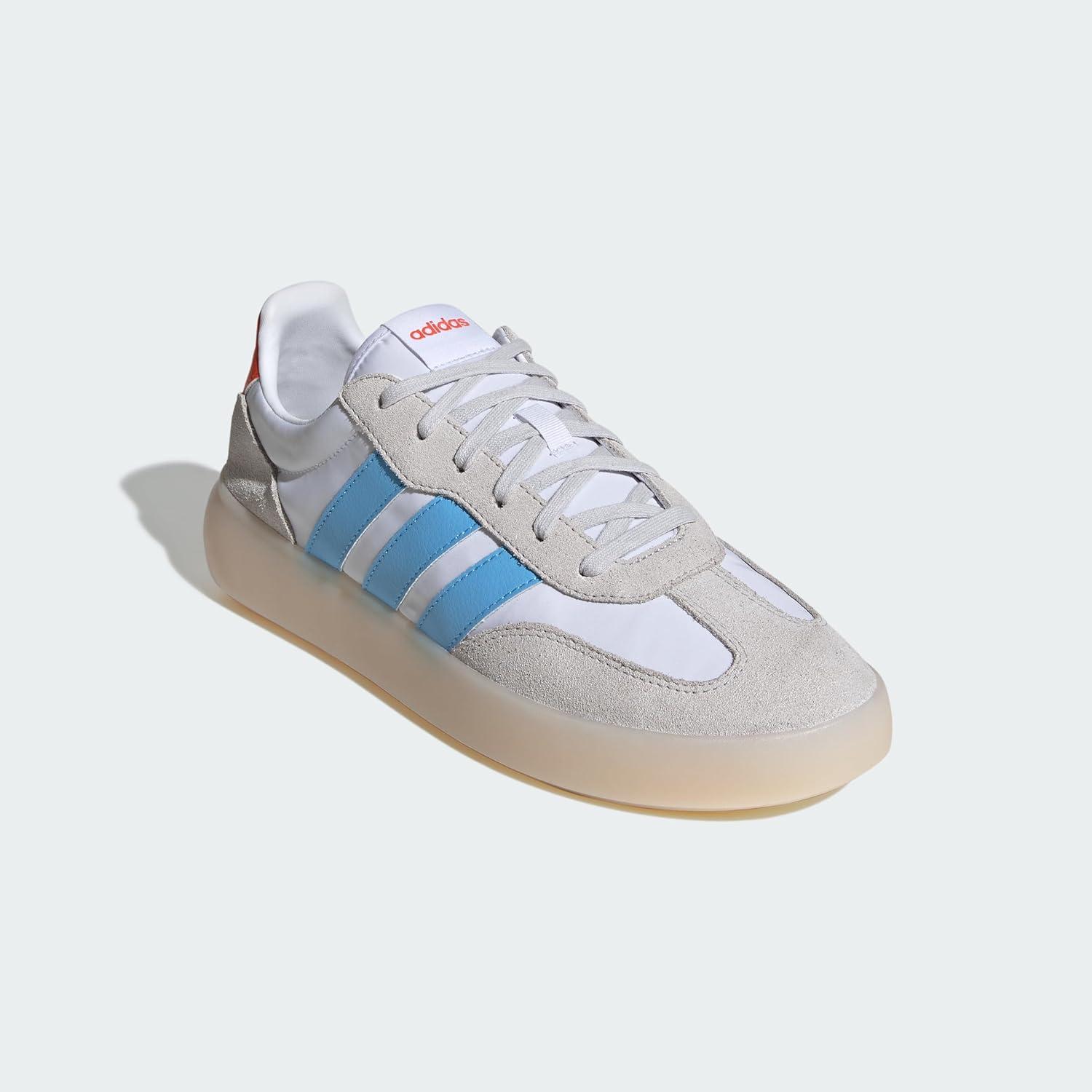 imageadidas Mens Barreda Decode ShoesCloud White Semi Blue Burst Semi Impact Orange
