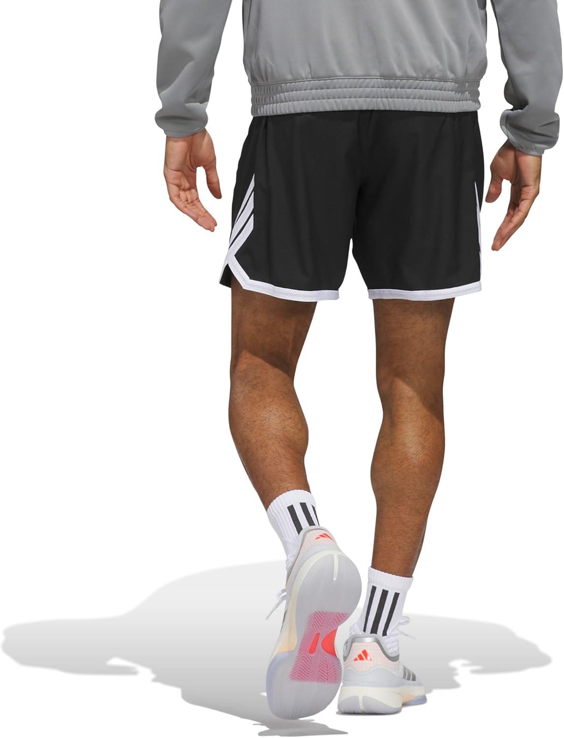 imageadidas Mens Crazylite Basketball ShortsBlackWhite