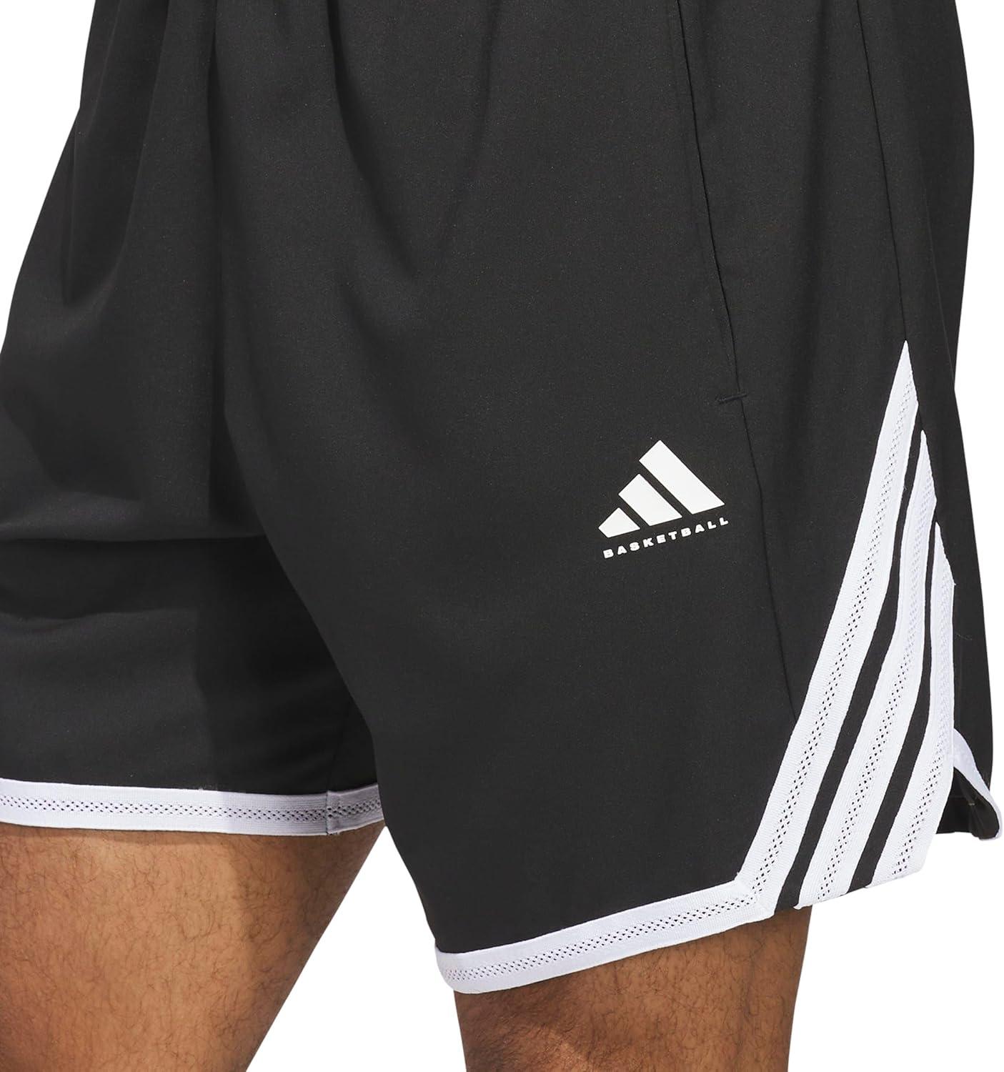imageadidas Mens Crazylite Basketball ShortsBlackWhite