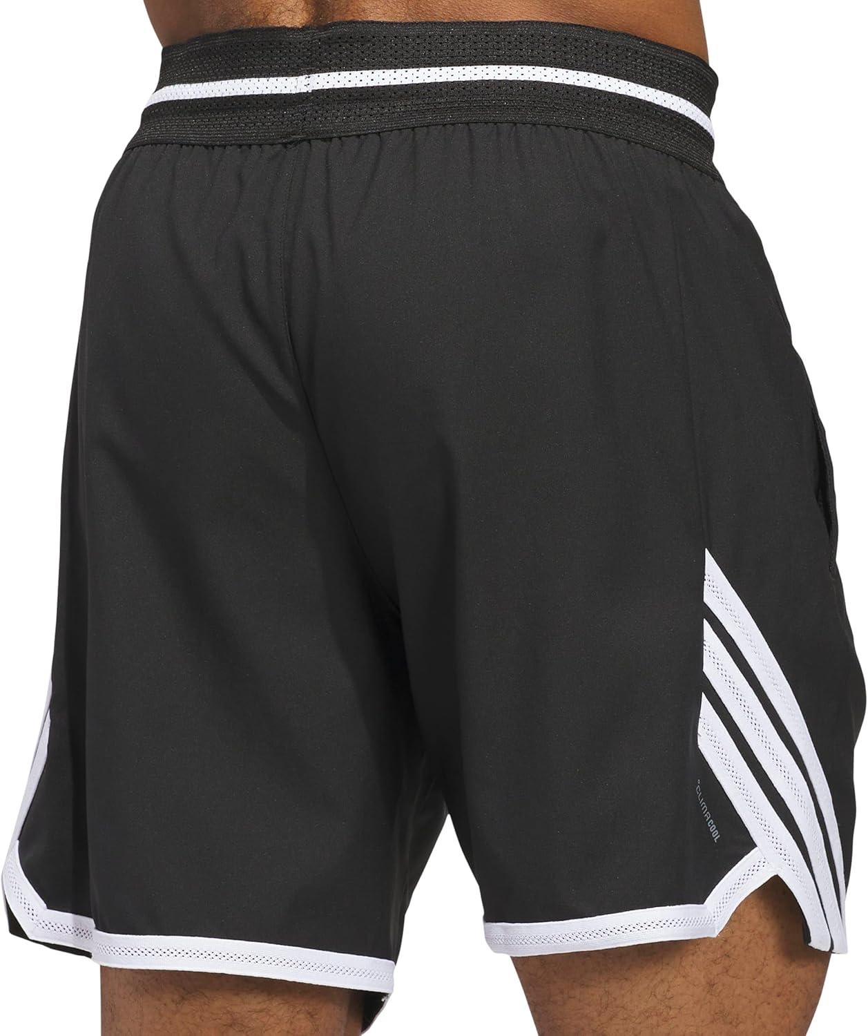 imageadidas Mens Crazylite Basketball ShortsBlackWhite