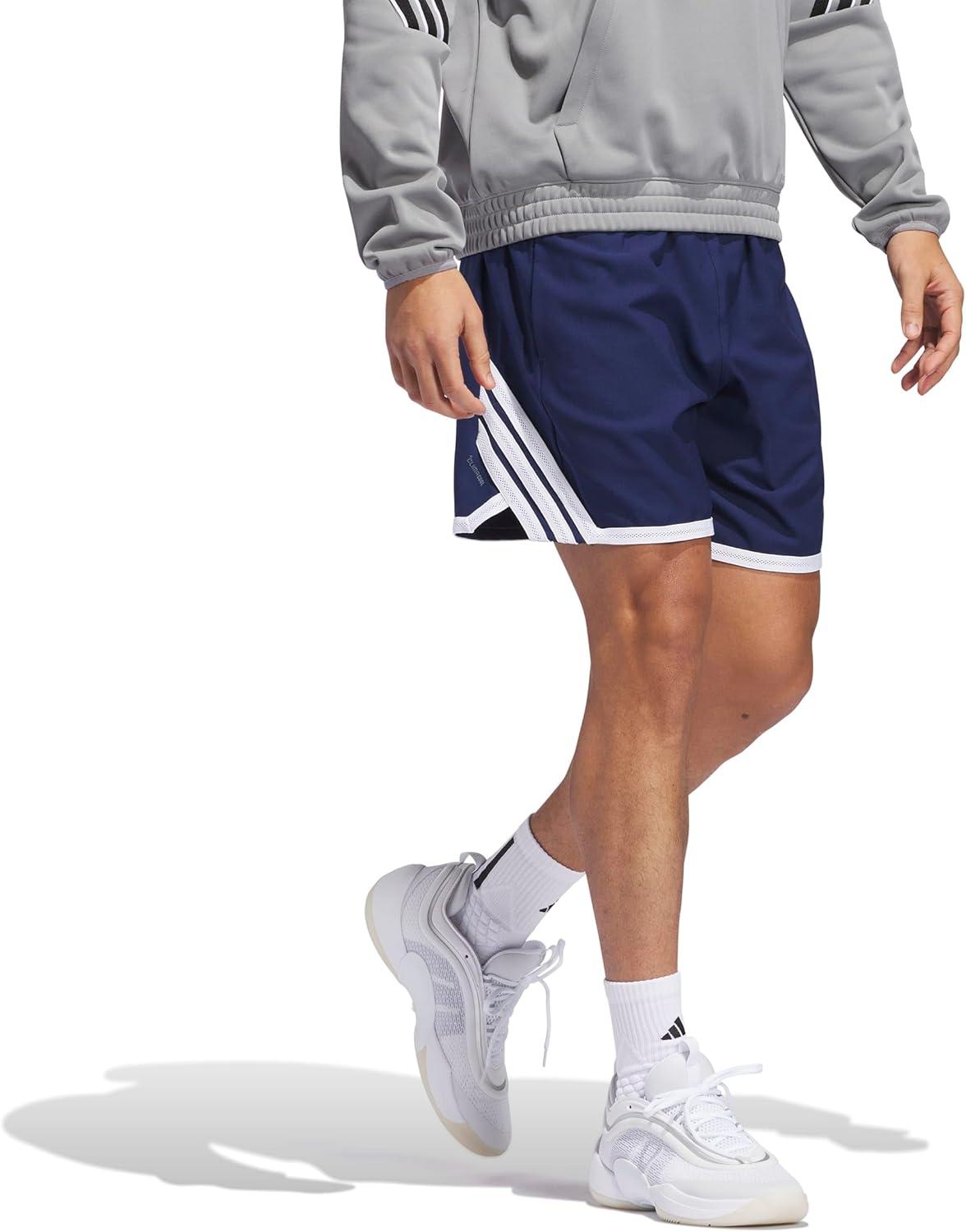 imageadidas Mens Crazylite Basketball ShortsTeam Navy BlueWhite