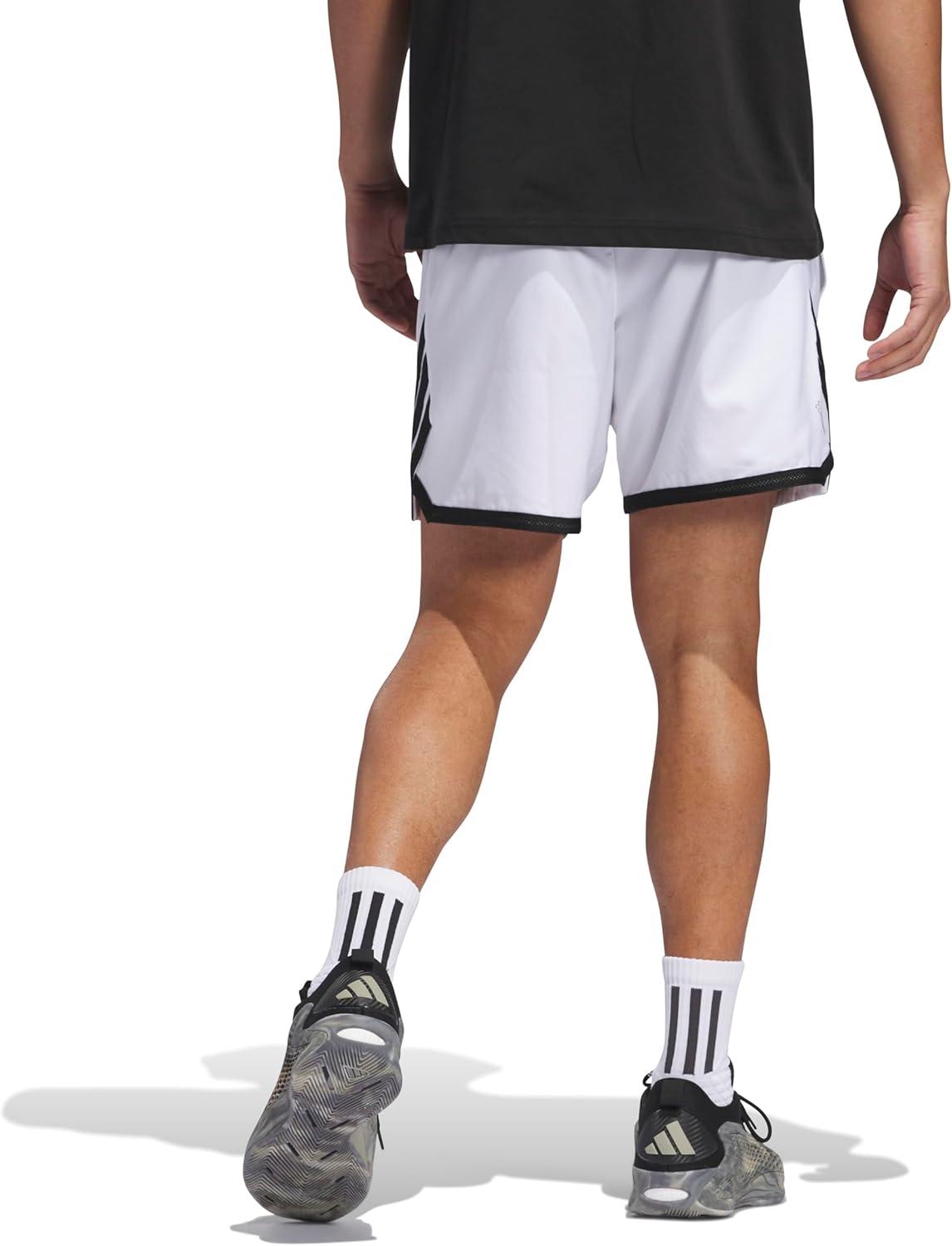 imageadidas Mens Crazylite Basketball ShortsWhiteBlack
