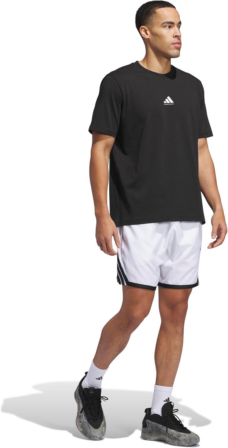 imageadidas Mens Crazylite Basketball ShortsWhiteBlack