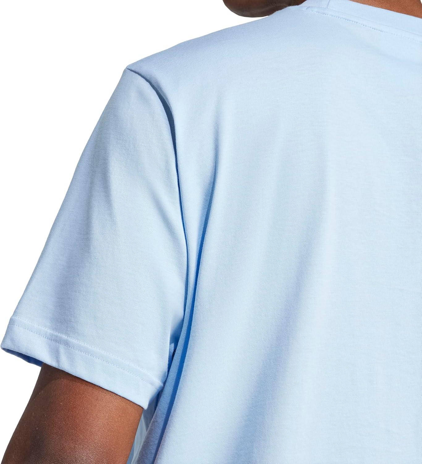 imageadidas Mens Essentials Big Logo TShirtBlueBlack