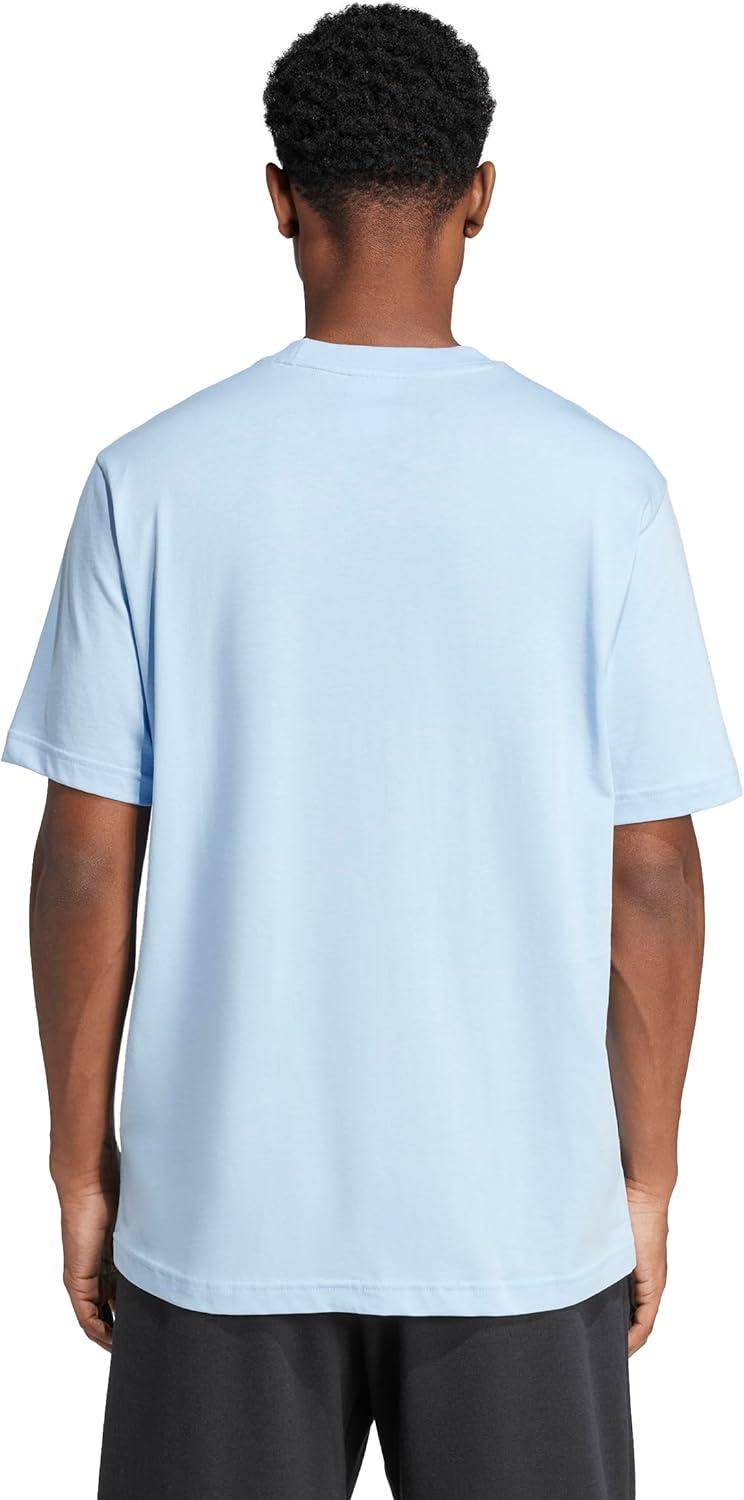 imageadidas Mens Essentials Big Logo TShirtBlueBlack