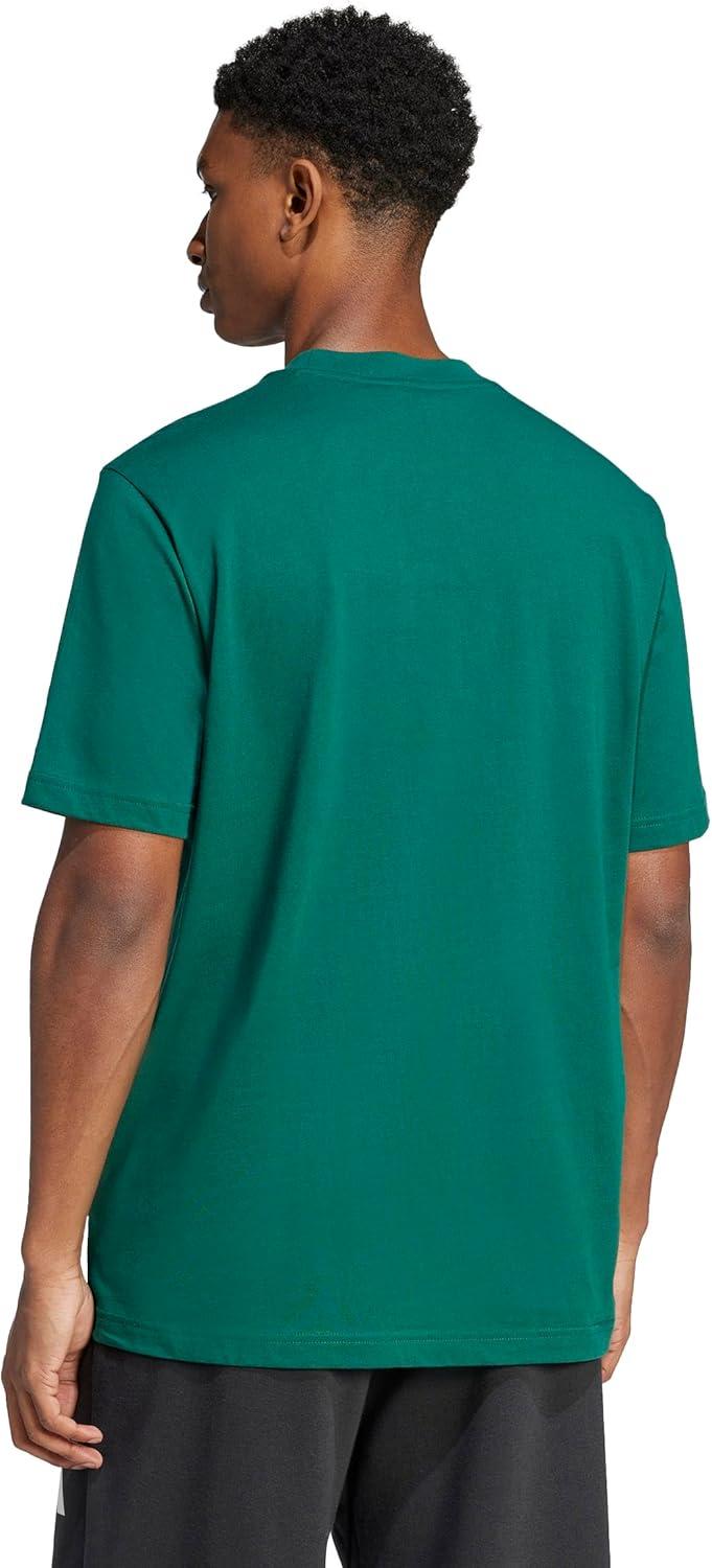 imageadidas Mens Essentials Big Logo TShirtCollegiate GreenBlack