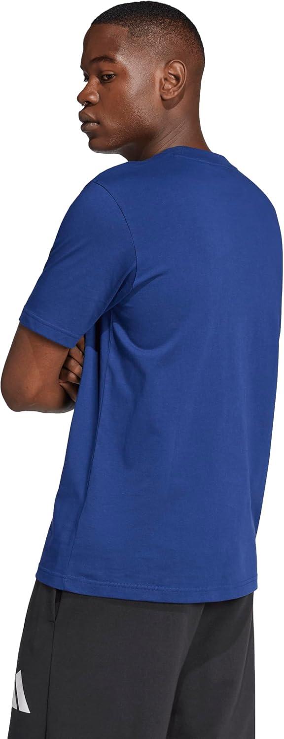 imageadidas Mens Essentials Big Logo TShirtDark BlueWhite
