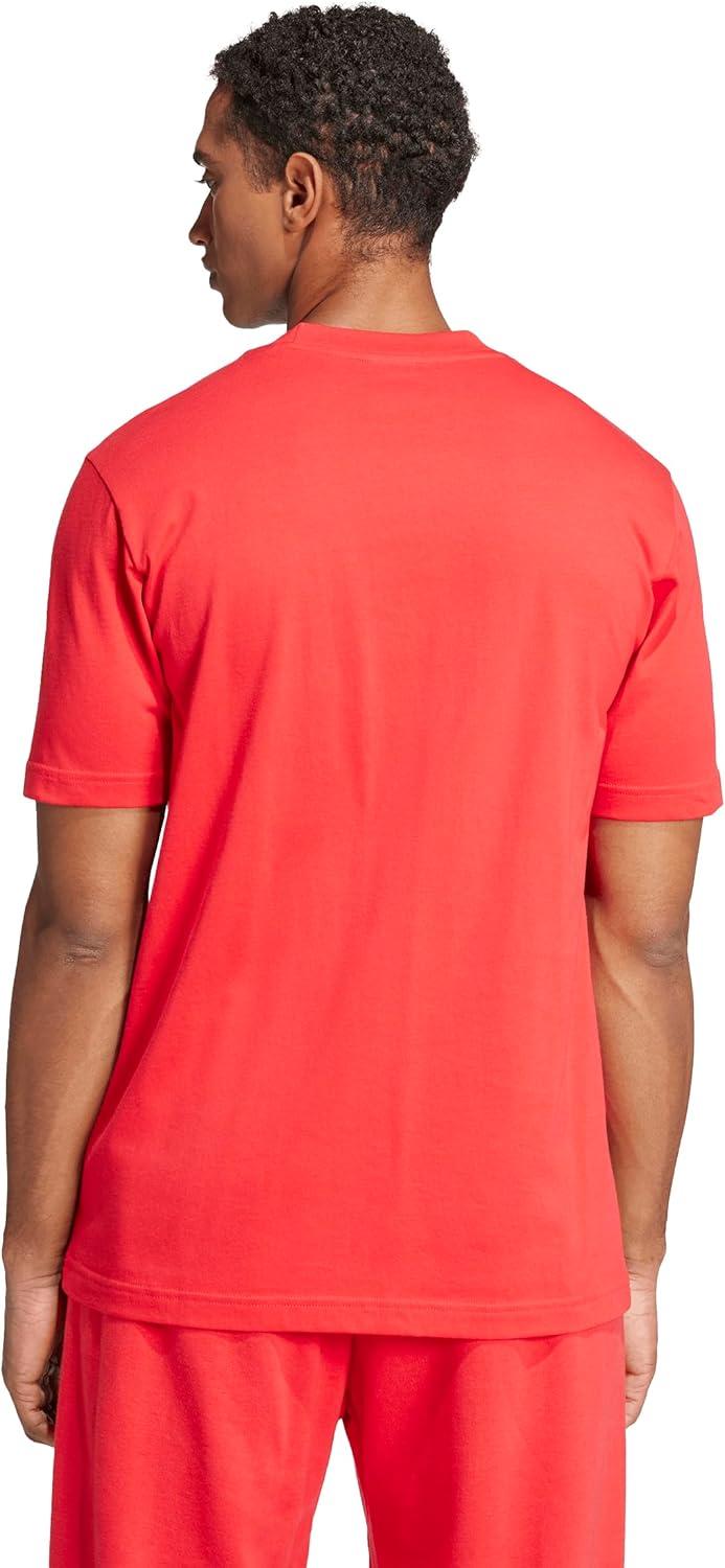 imageadidas Mens Essentials Big Logo TShirtPure RubyBlack