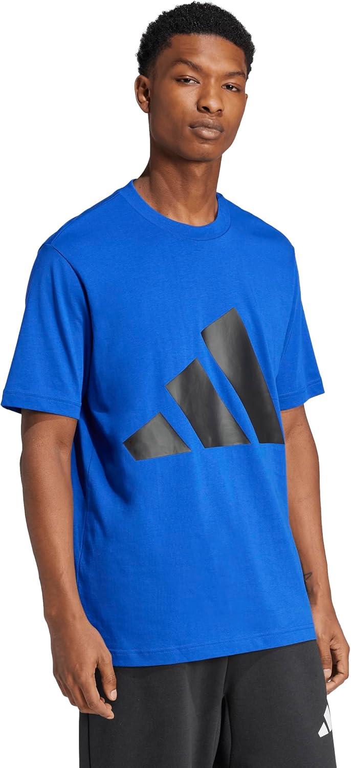 imageadidas Mens Essentials Big Logo TShirtTeam Royal BlueBlack