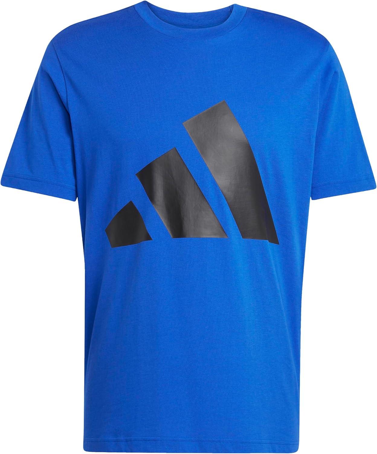 imageadidas Mens Essentials Big Logo TShirtTeam Royal BlueBlack