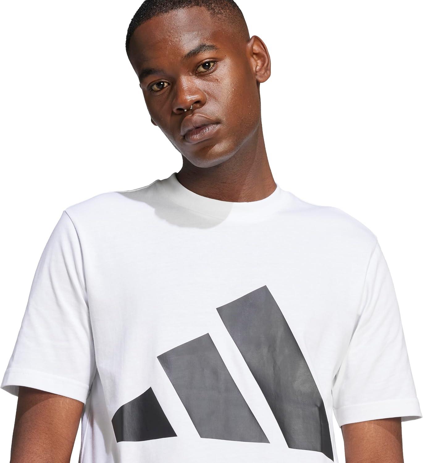 imageadidas Mens Essentials Big Logo TShirtWhiteBlack