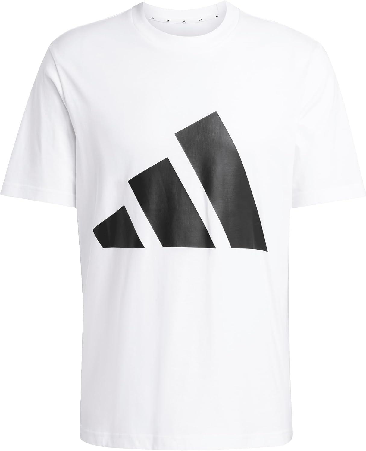 imageadidas Mens Essentials Big Logo TShirtWhiteBlack