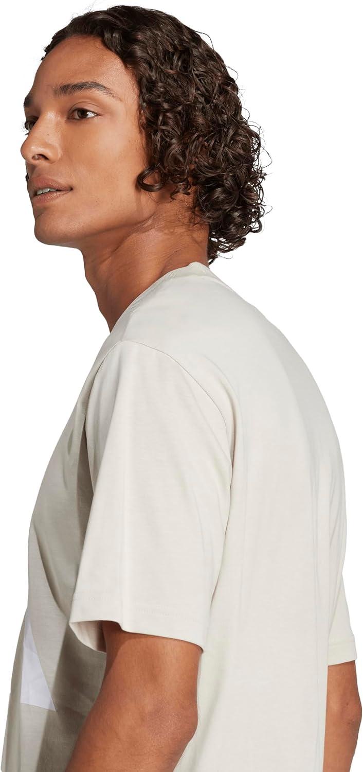 imageadidas Mens Essentials Big Logo TShirtWonder AluminaWhite