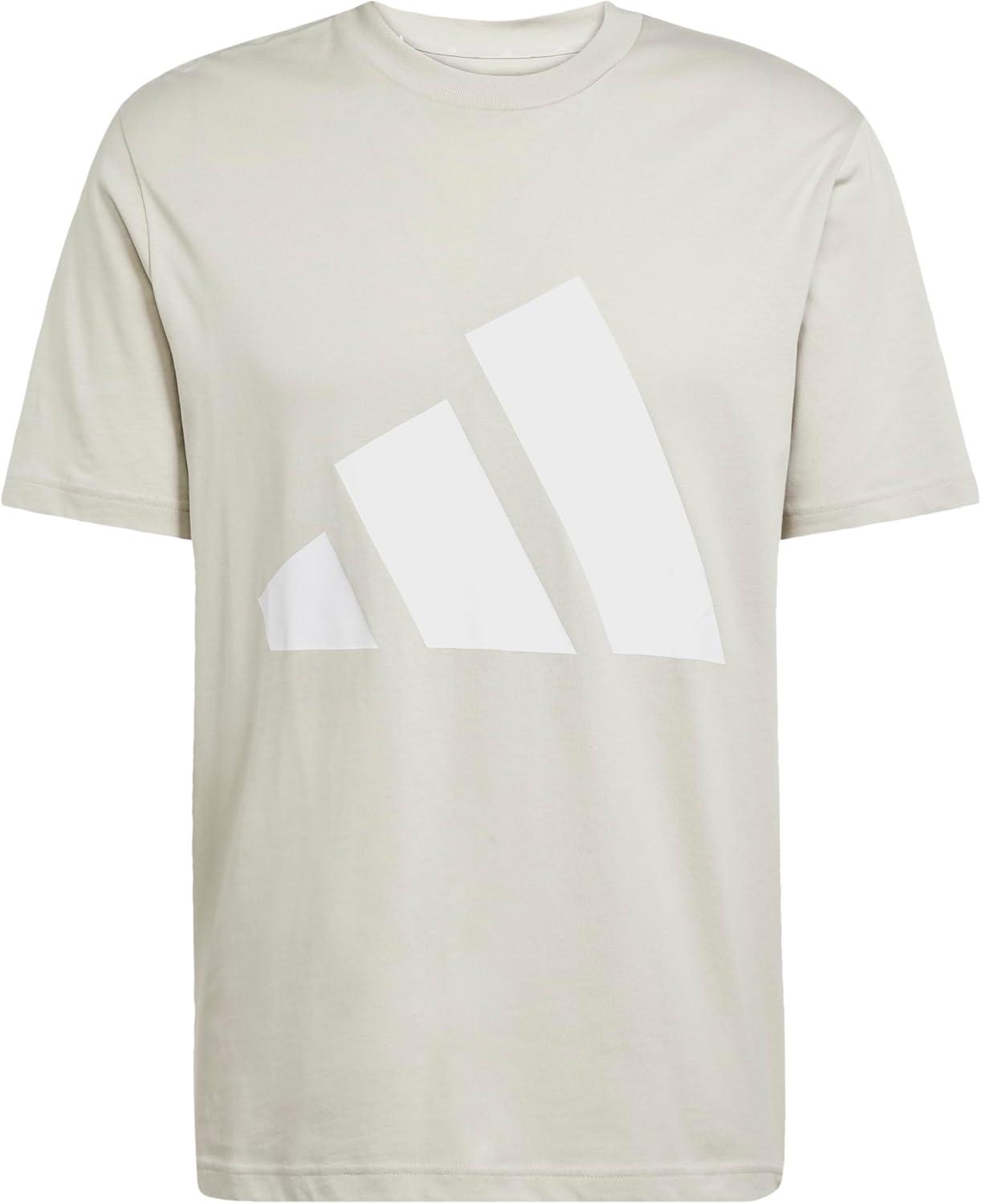 imageadidas Mens Essentials Big Logo TShirtWonder AluminaWhite