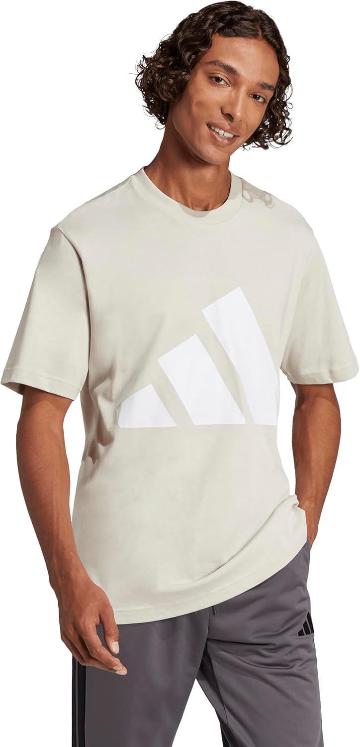 imageadidas Mens Essentials Big Logo TShirtWonder AluminaWhite