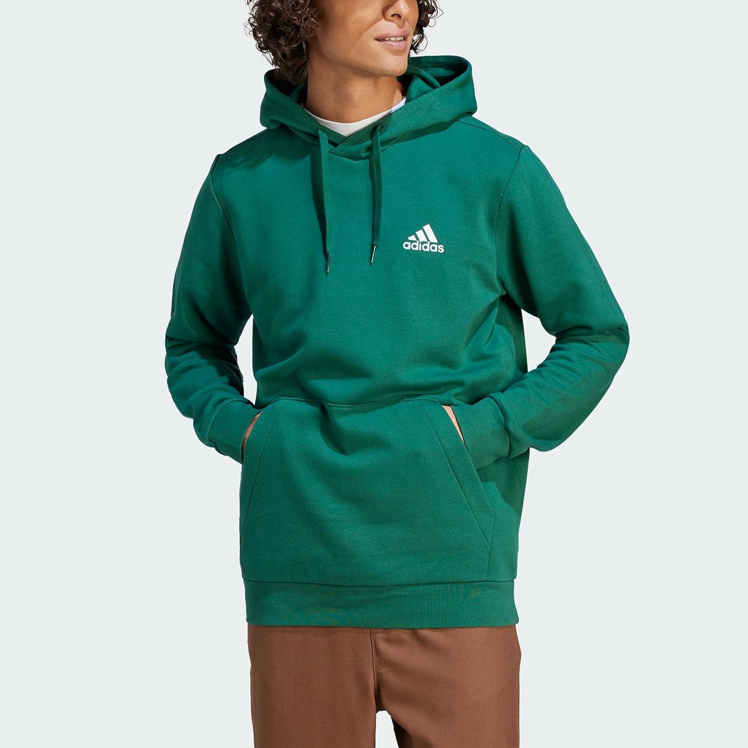 imageadidas Mens Essentials Fleece HoodieCollegiate Green