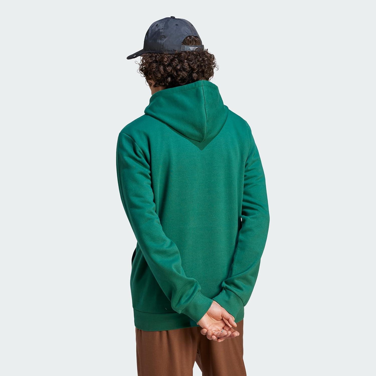imageadidas Mens Essentials Fleece HoodieCollegiate Green