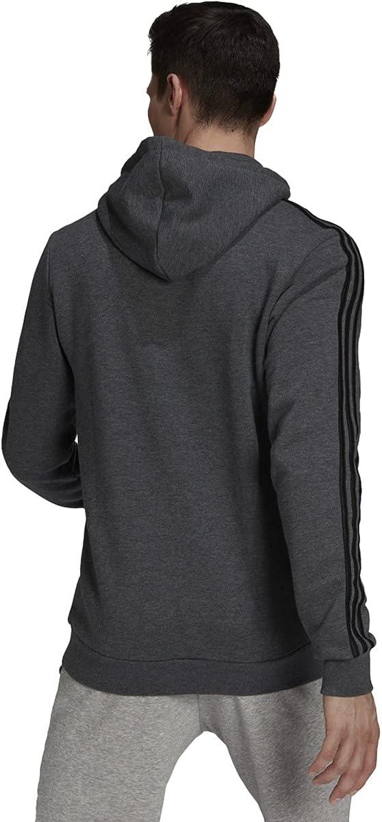 imageadidas Mens Essentials Fleece HoodieDark Grey Heatherblack