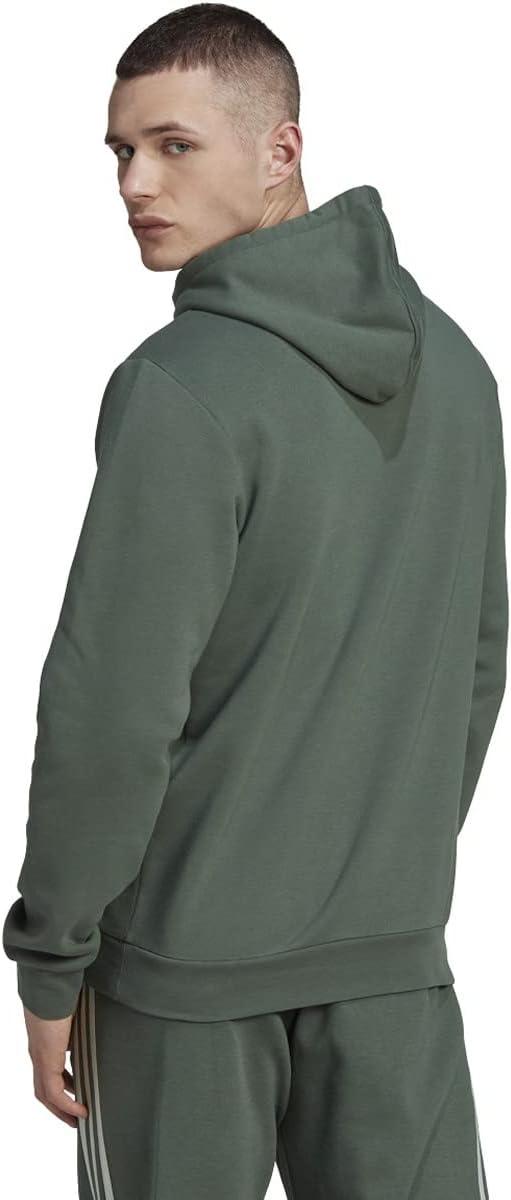 imageadidas Mens Essentials Fleece HoodieGreen Oxidelinen Green