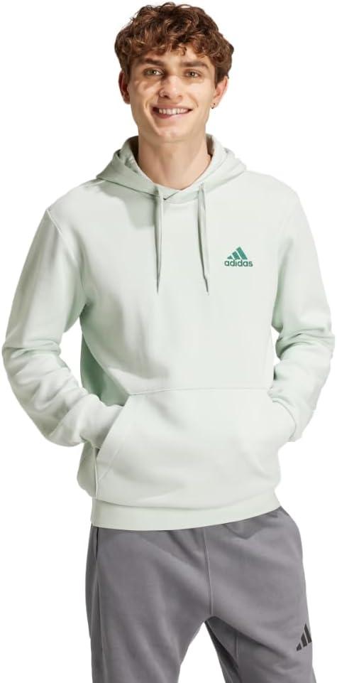 imageadidas Mens Essentials Fleece HoodieLinen Green