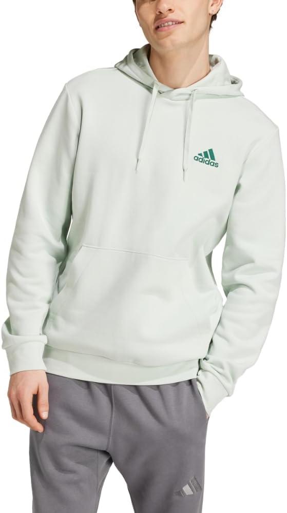 imageadidas Mens Essentials Fleece HoodieLinen Green