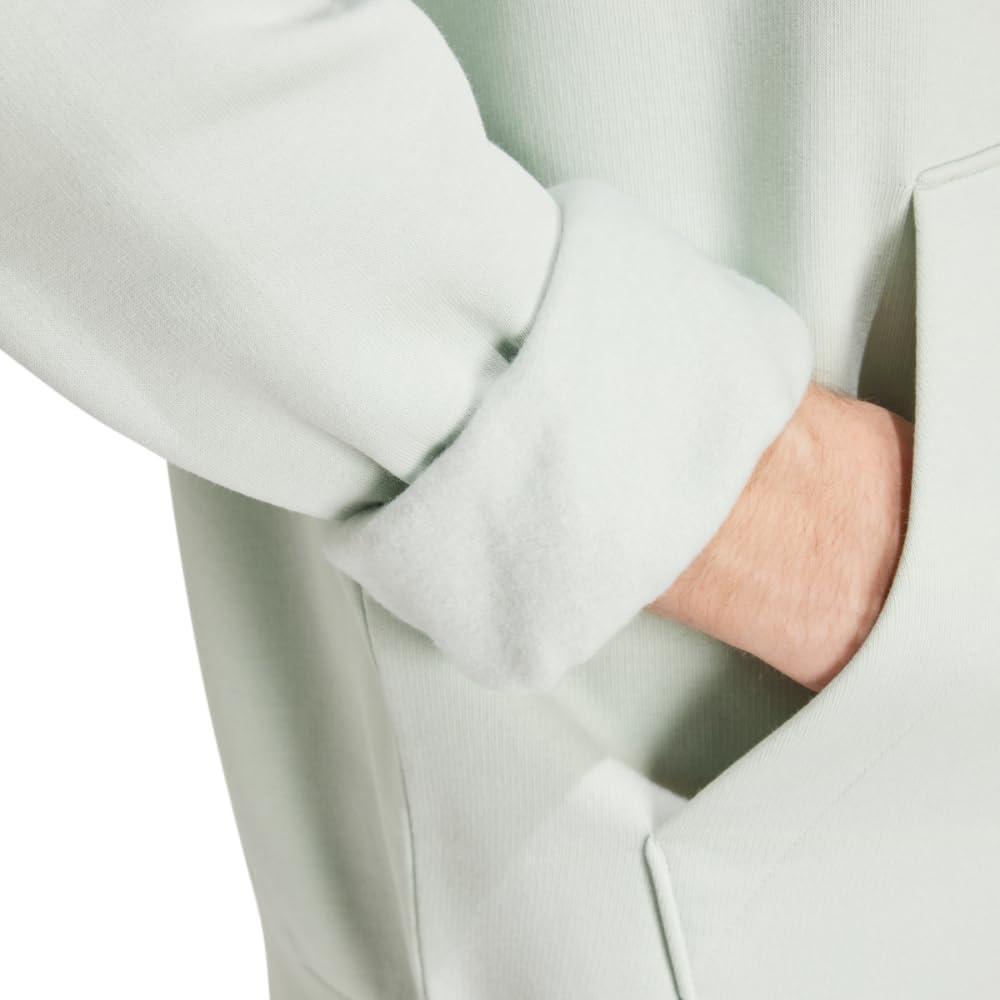 imageadidas Mens Essentials Fleece HoodieLinen Green