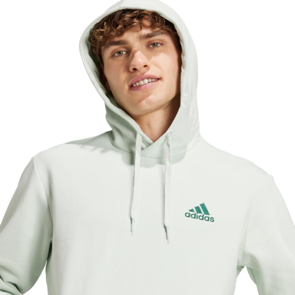 imageadidas Mens Essentials Fleece HoodieLinen Green
