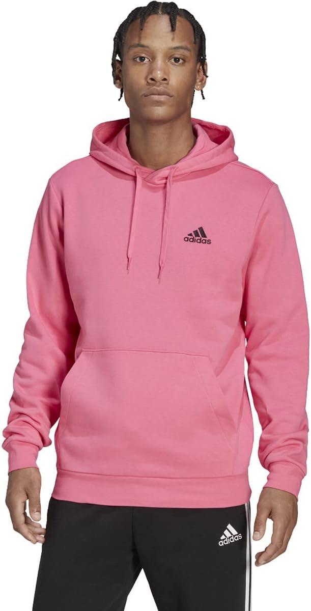 imageadidas Mens Essentials Fleece HoodiePulse Magentablack