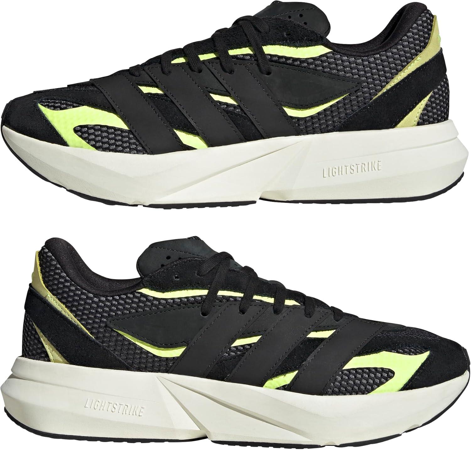 imageadidas Mens Lightblaze SneakerBlackBlackYellow