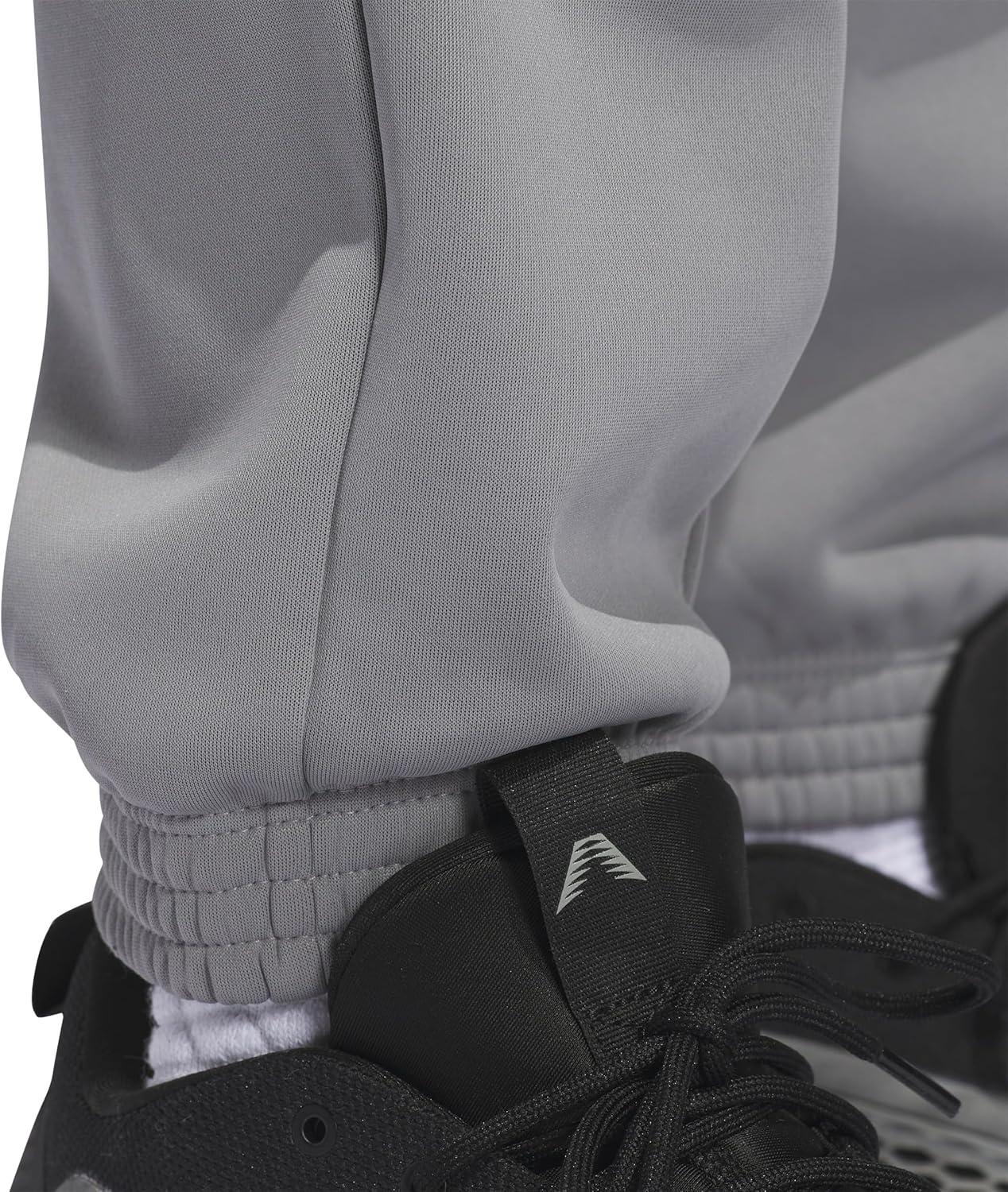 imageadidas Mens Select Foundation Fleece Basketball PantsGreyWhite