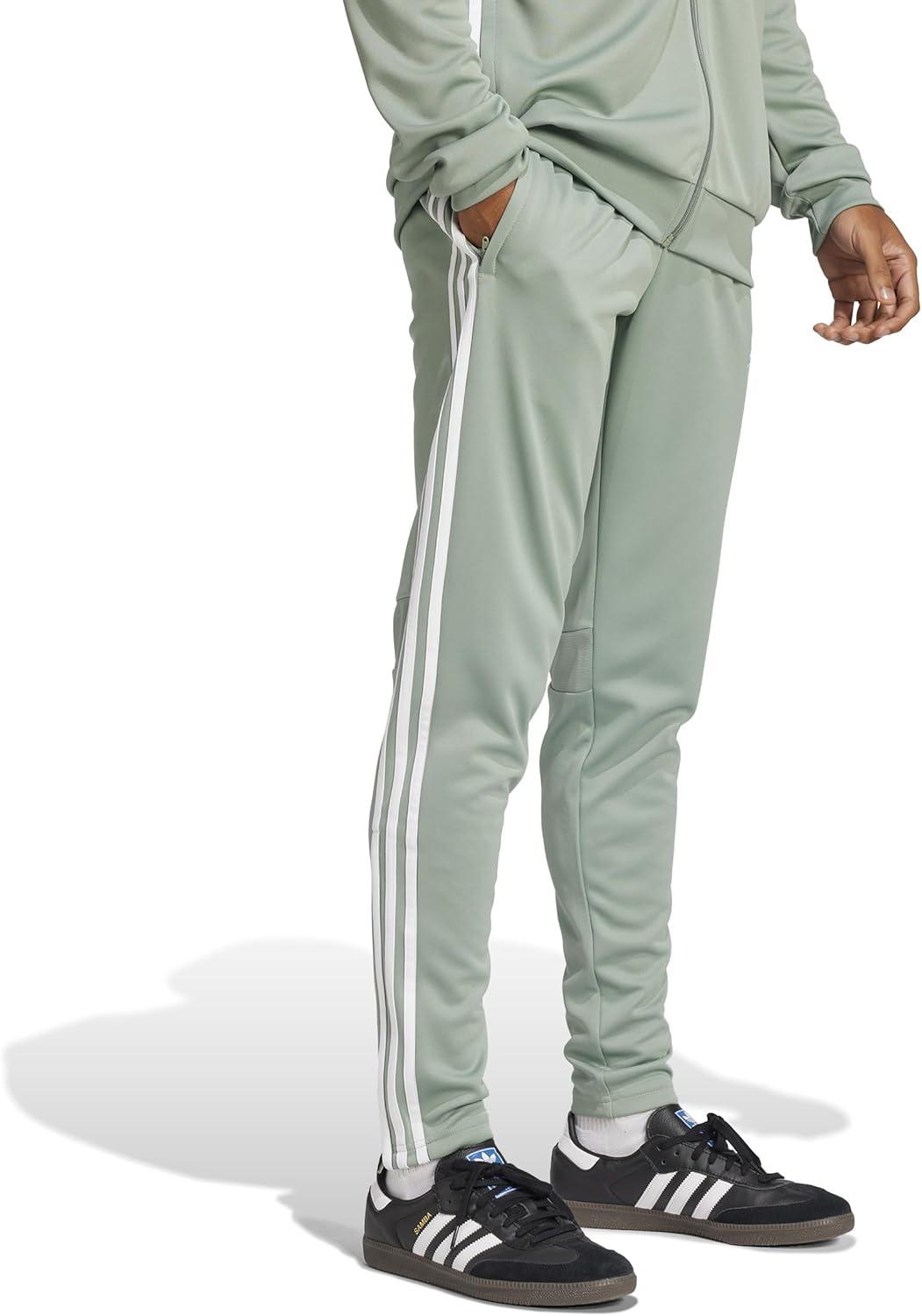 imageadidas Mens Tiro 25 Essentials Training PantsSilver GreenWhite