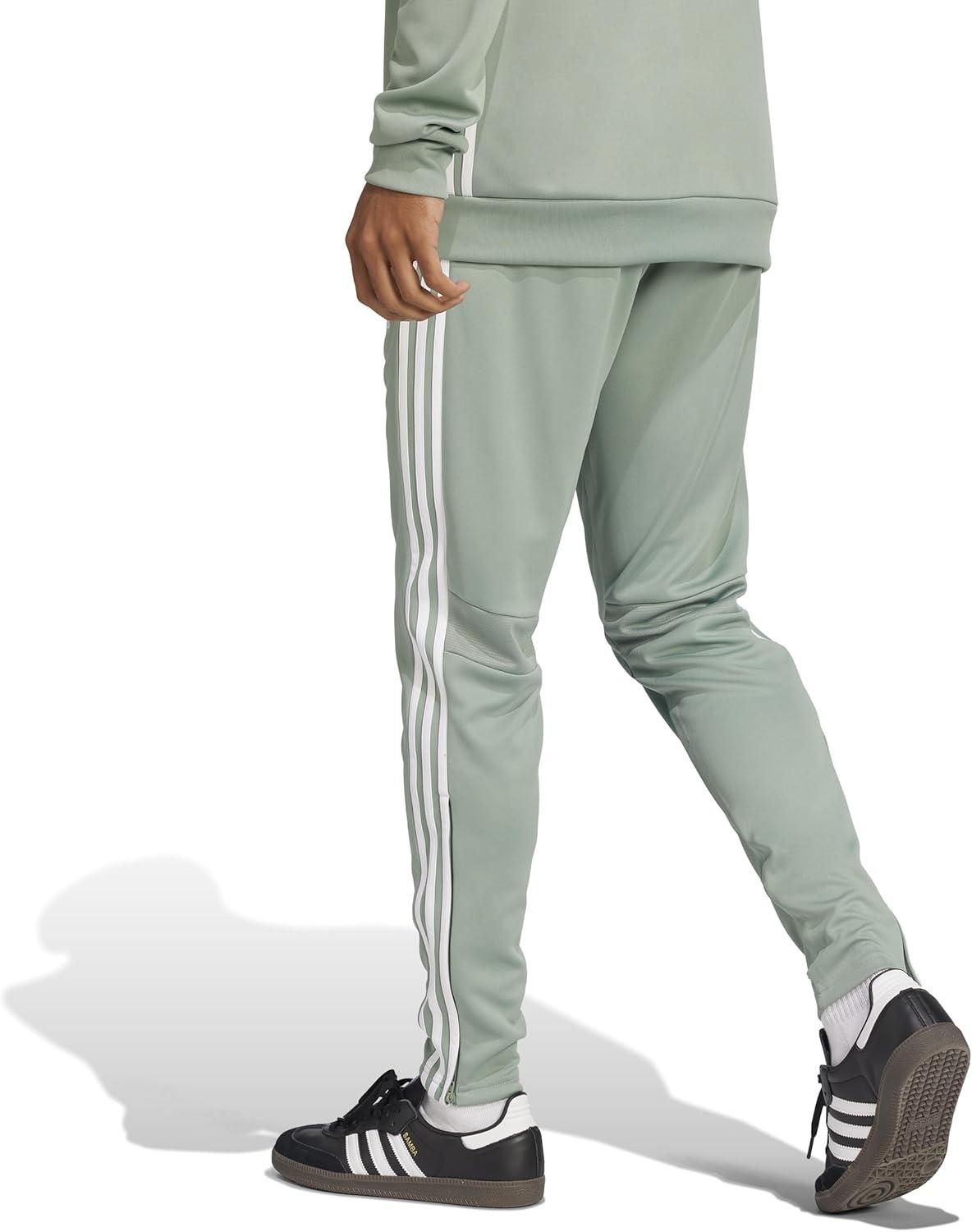 imageadidas Mens Tiro 25 Essentials Training PantsSilver GreenWhite